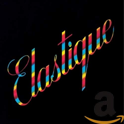 CD cover for "Elastique" with colorful, swirling text and an "a" logo.