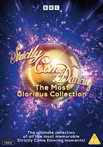 Strictly Come Dancing DVD cover featuring a gold disco ball on a blue background.