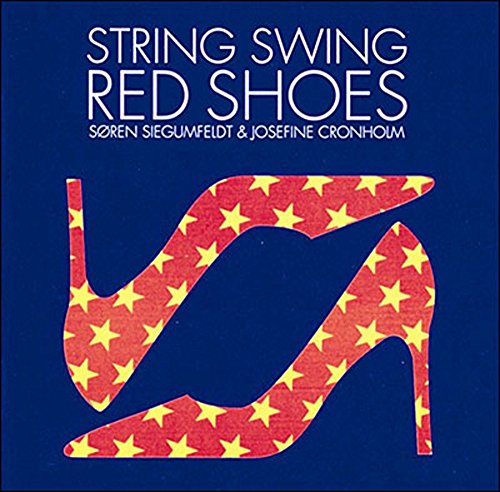 CD cover for "String Swing - Red Shoes" featuring red star-patterned high heels.