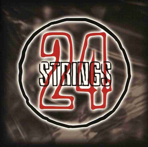 CD cover with red "24 STRINGS" text inside a black circle.