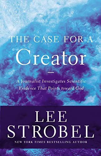 Book cover for The Case for a Creator by Lee Strobel with blue clouds.