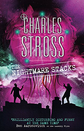 Book cover showing two silhouetted figures on a rooftop against a glowing purple nebula.