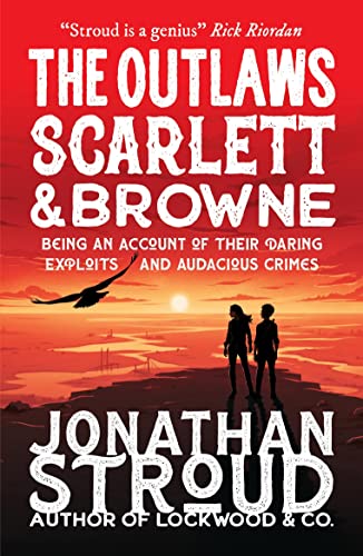 Book cover: two silhouetted figures with a bird against a sunset.