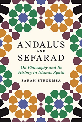 Book cover with geometric Islamic design and title "Andalus and Sefarad.