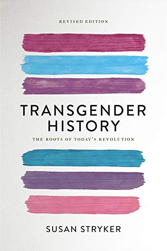 Book cover: "Transgender History" by Susan Stryker, with colorful stripes.