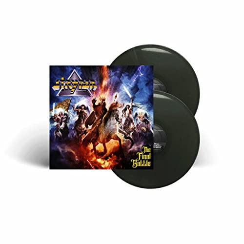 Stryper's "The Final Battle" double vinyl record with fantasy artwork.