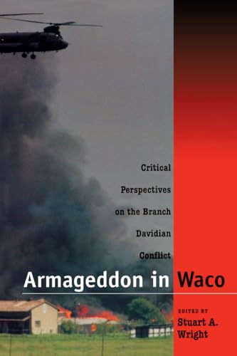 Book cover depicting smoke, a helicopter, and buildings related to the Waco siege.