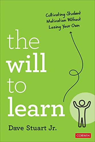 Green book cover titled The Will to Learn by Dave Stuart Jr.