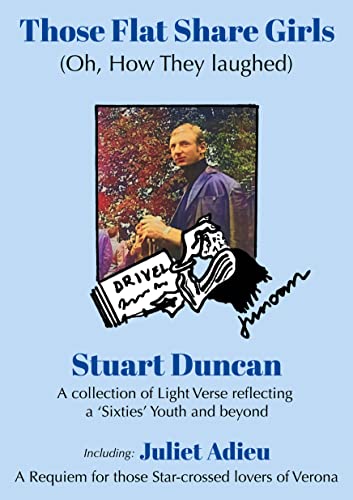 Book cover featuring a man with flowers, titled “Those Flat Share Girls.”