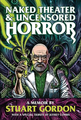 Book cover: illustrated portrait of a man with tentacles and glowing liquid.