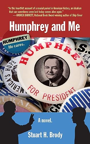Book cover for "Humphrey and Me" featuring a portrait and campaign buttons.