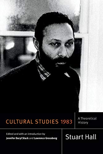 Book cover featuring a portrait of Stuart Hall and the title "Cultural Studies 1983".