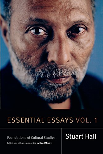 Book cover with a close-up portrait of Stuart Hall, “Essential Essays Vol. 1”.