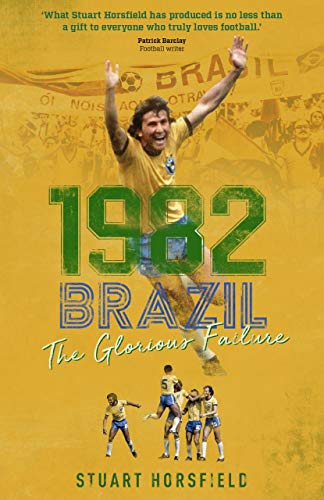 Book cover featuring a Brazilian footballer celebrating with a crowd and team players below.