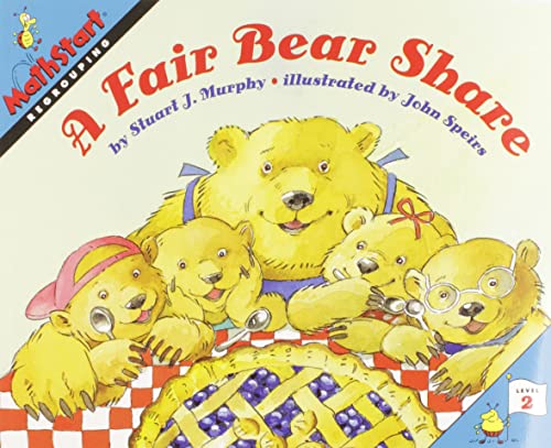 Book cover: three cartoon bears with a blueberry pie, red gingham cloth.