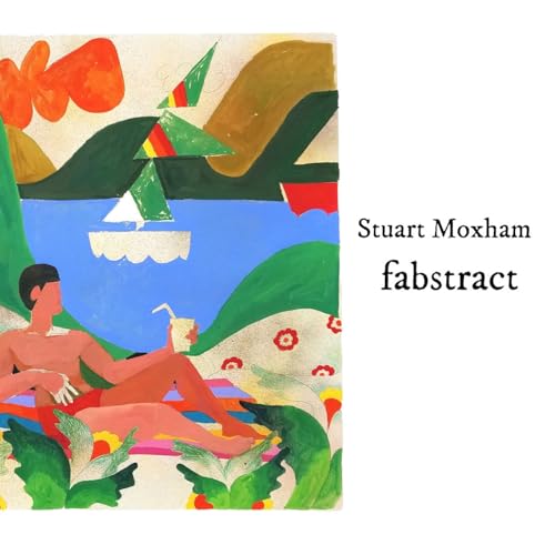 CD cover for Stuart Moxham’s “Fabstract” with abstract beach scene.