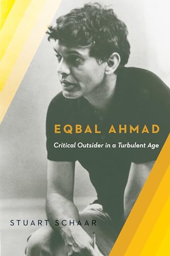 Book cover featuring a portrait of Eqbal Ahmad, with yellow and black accents.