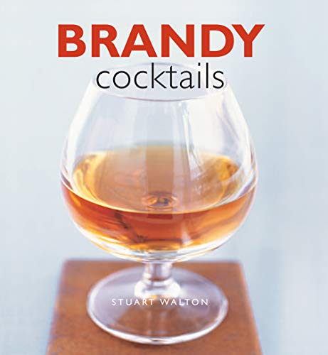Book cover featuring a glass of brandy and bold red text.