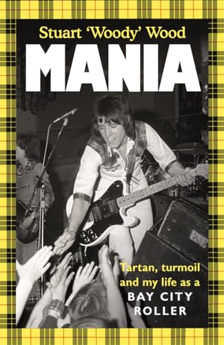 Book cover featuring Stuart ‘Woody’ Wood with a guitar, tartan background.
