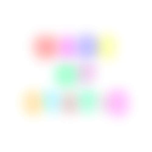 Colorful abstract shapes on a white background, likely CD artwork.