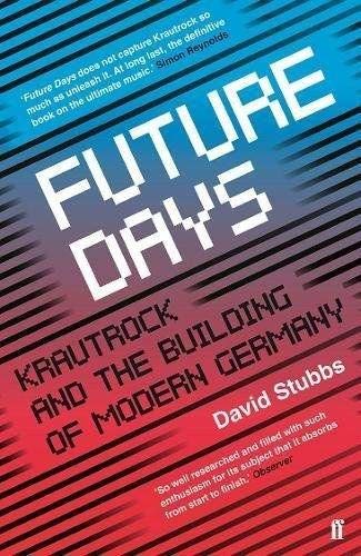 Book cover with blue-to-red gradient background and black horizontal lines behind white text.