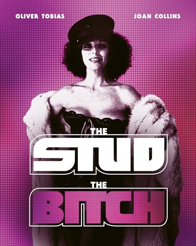 Blu-ray cover for "The Stud / The Bitch" featuring Joan Collins.