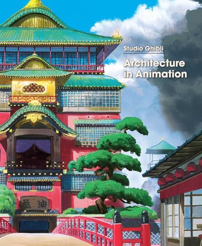 Book cover featuring a vibrant, multi-storied Japanese-style building, a red bridge, and a pine tree.