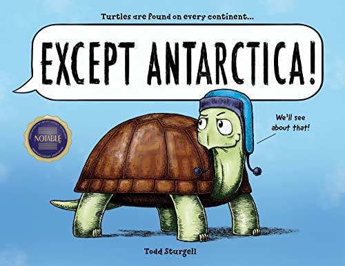 Book cover: cartoon turtle wearing a hat with speech bubble text.