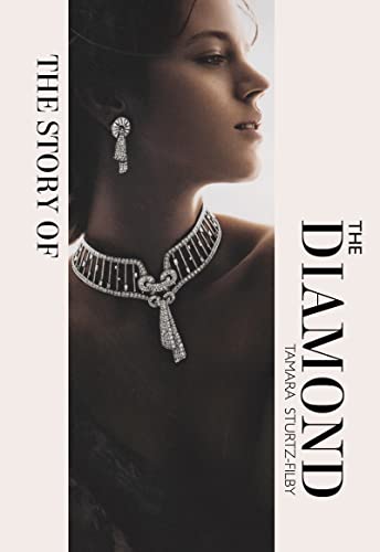 Book cover featuring a woman wearing a diamond necklace and earrings.