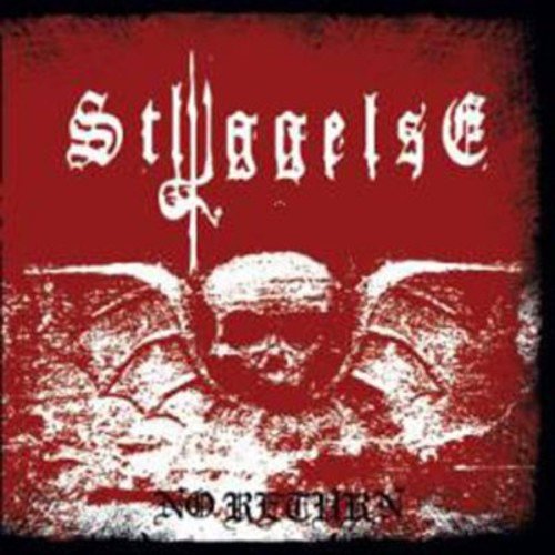 Red album cover with band name “Styggelse” and a distressed, shadowy face.