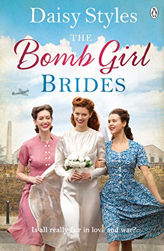 Book cover featuring three women in wartime attire, one in a wedding dress.
