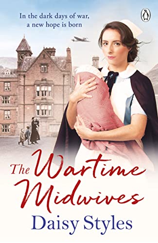 Book cover: woman in nurse’s uniform holding a baby, wartime setting.