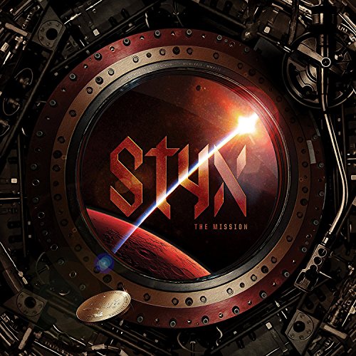 Styx album cover: a circular spaceship hatch with a planet view.