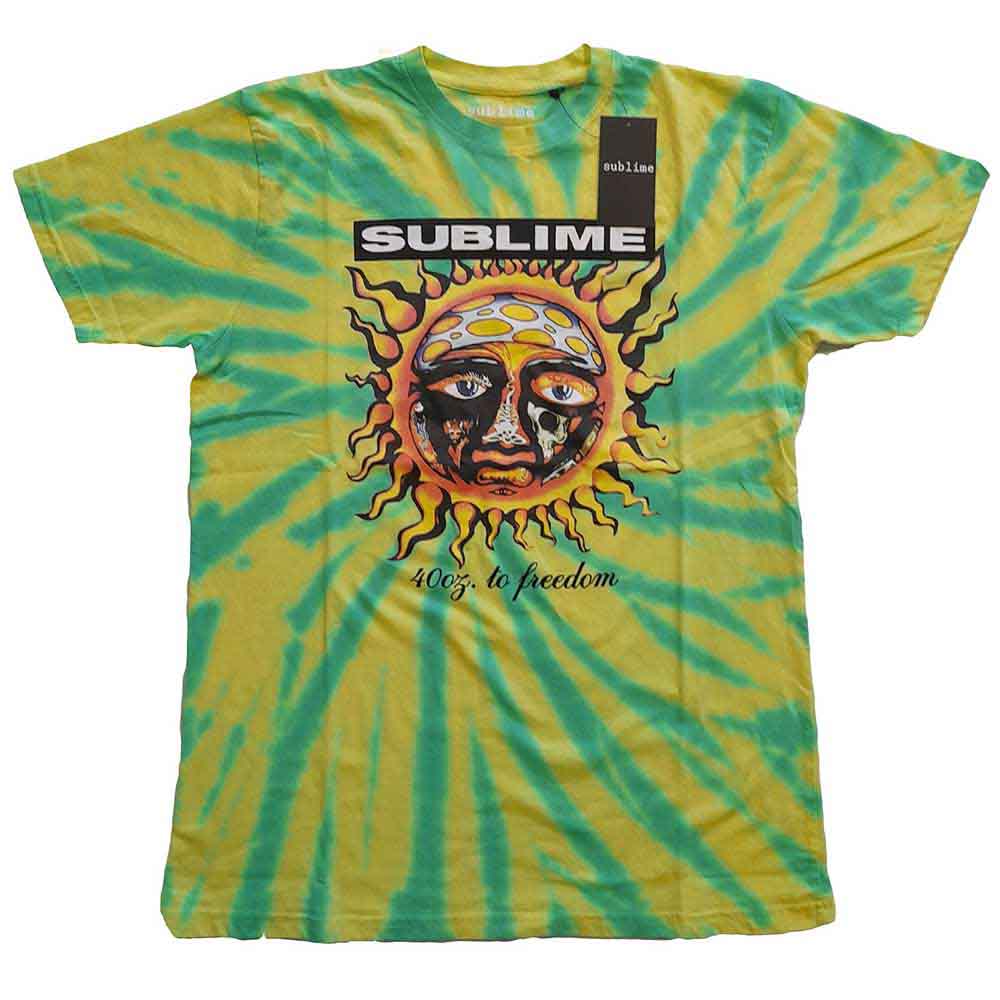 Small, light-wash t-shirt with "40oz To Freedom" graphic, unisex style.
