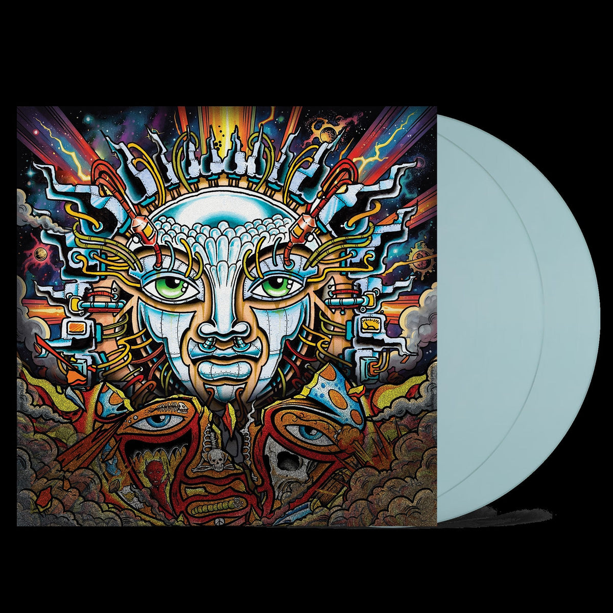 Sublime’s “Until The Sun Explodes” vinyl record with colorful, surreal artwork.