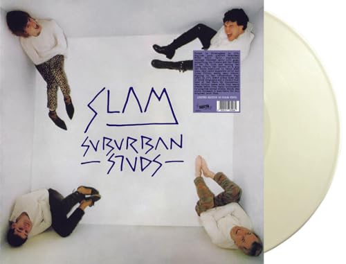 White vinyl record with album cover featuring people in a box.