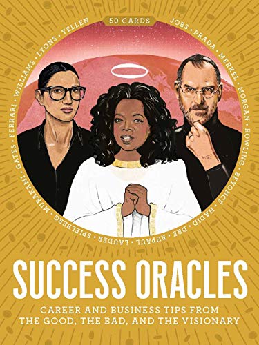 Card deck cover featuring portraits of Oprah, Steve Jobs, and Serena Williams.