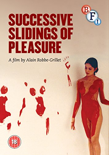 DVD cover: woman in red, splattered with red paint, film title.
