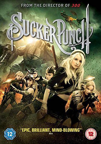 Sucker Punch" DVD cover featuring women with weapons and fantastical creatures.
