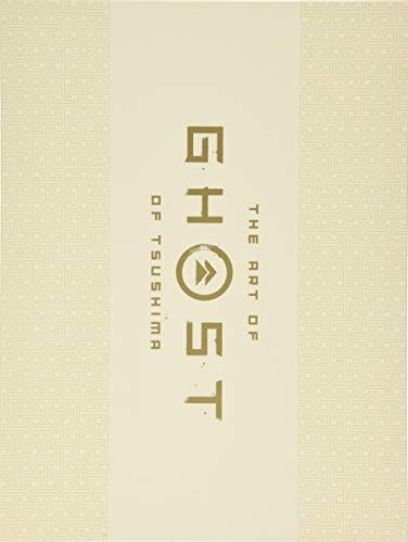 Beige book cover with gold text reading “Ghost of Tsushima: The Art Of.”