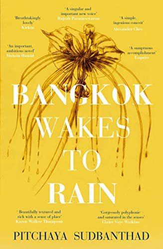 Yellow book cover with a floral illustration and bold title text.
