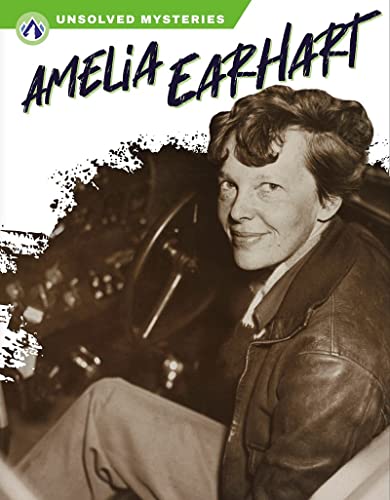 Black and white portrait of Amelia Earhart in a flight jacket.