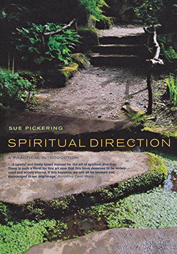 Book cover with a winding path and text: "Spiritual Direction.