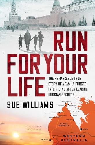 Book cover: family running, Kremlin backdrop, map of Western Australia, red text.