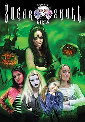 DVD cover for "Sugar Skull Girls" featuring costumed figures in green tones.
