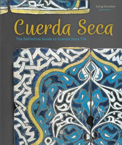 Book cover featuring intricate blue and white cuerda seca tile patterns.