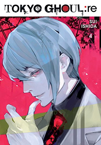 Manga cover of Tokyo Ghoul: re volume 4 featuring a character with blue hair.