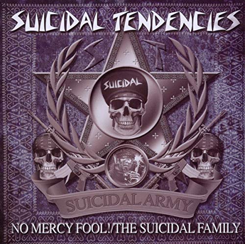 Album cover featuring skulls, a star, and Suicidal Tendencies branding on a purple background.