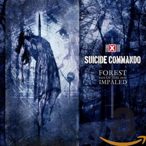 Dark album cover depicting a ghostly figure hanging in a forest.