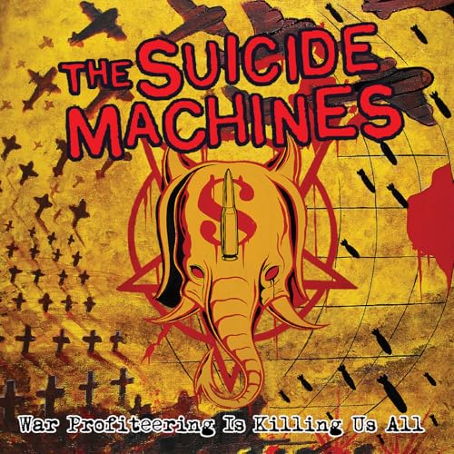 Album cover for Suicide Machines with an elephant head and bullet.